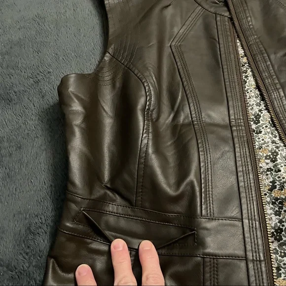 Denver Hayes best dark brown large faux leather - Picture 5 of 7